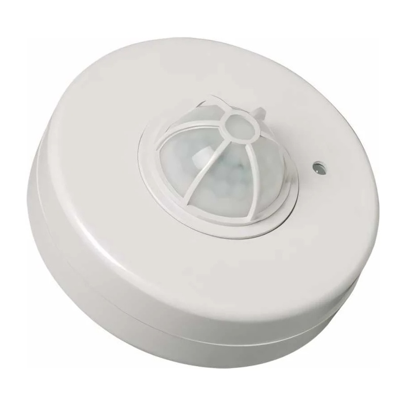 Датчик движения потолочный d=2-12 м, 1100Вт, 5-2000 Лк, 5-480с