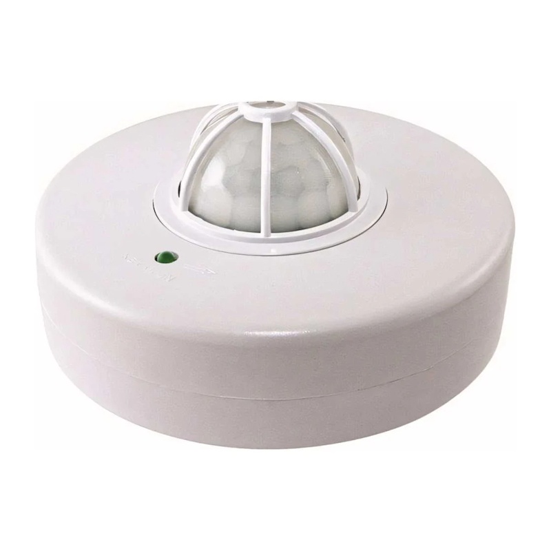 Датчик движения потолочный d=2-12 м, 1100Вт, 5-2000 Лк, 5-480с