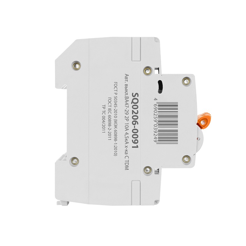 Выключатель автоматический TDM ВА 47-29, 4,5кА, С 10А, 2П