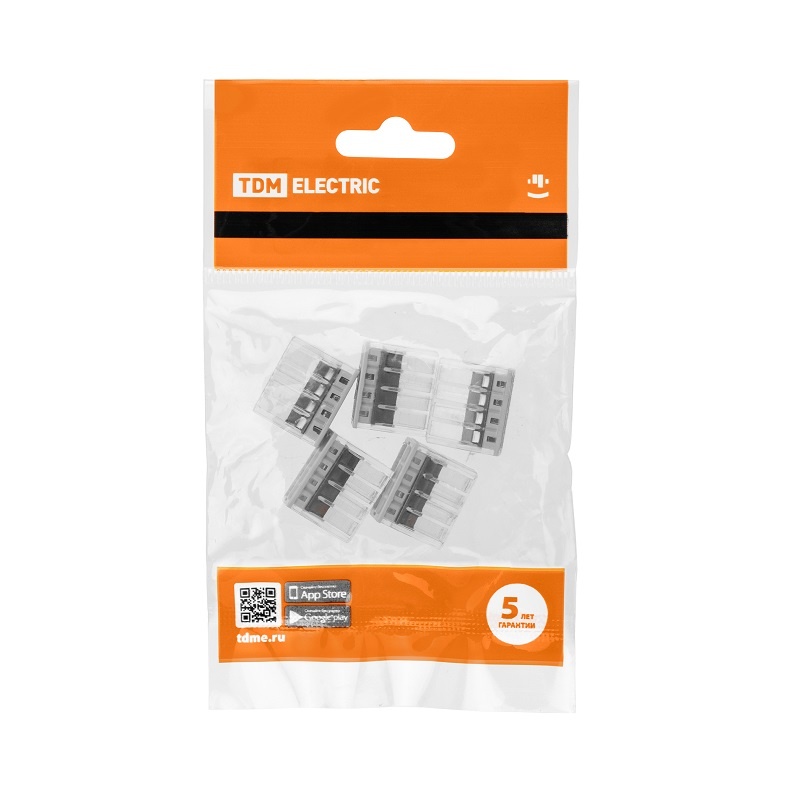 Клемма 2273-248 с пастой, 8 проводов 1,0-2,5 мм2 (5 шт.)