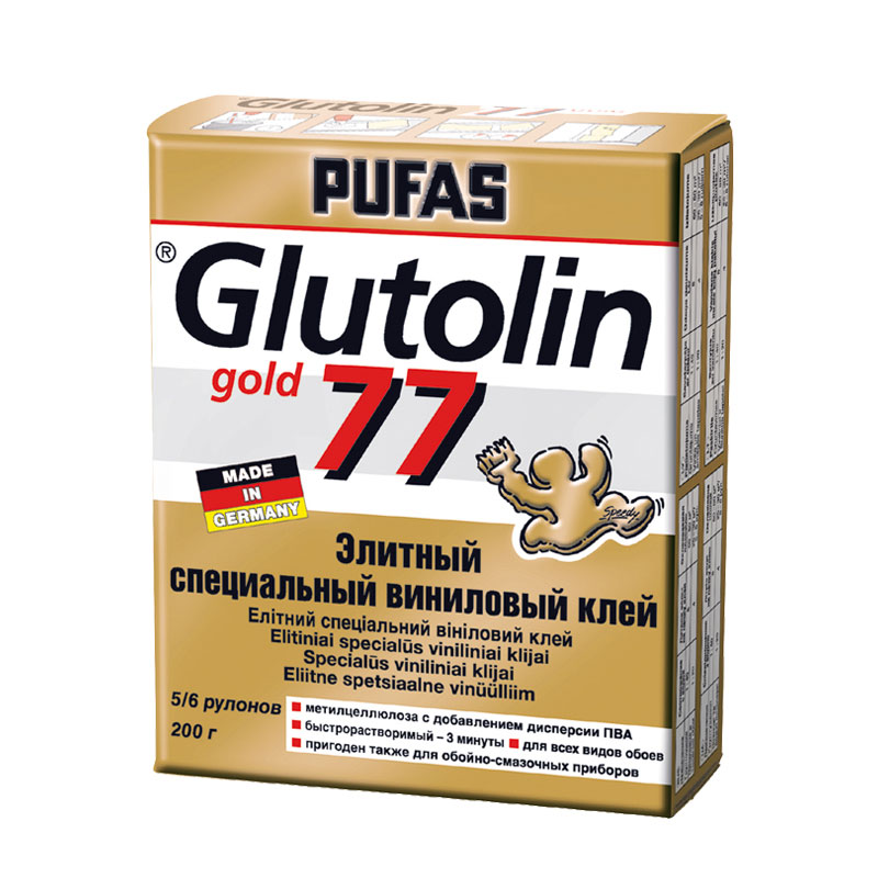 Клей для обоев виниловый Pufas Glutolin 77 Instant Elite (0,2 кг)