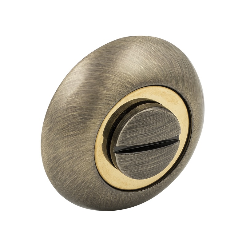 Завертка WC дверная SCHLOSS 82001 бронза 50 мм (5/100)