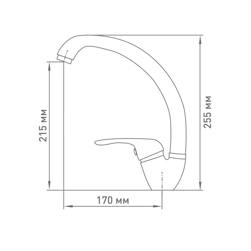 Смеситель для кухни Mix&Fix Zetta 1005-02, утка