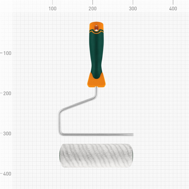 Валик Варяг 32831 полиакрил с бюгелем, ворс 12 мм, 180 мм