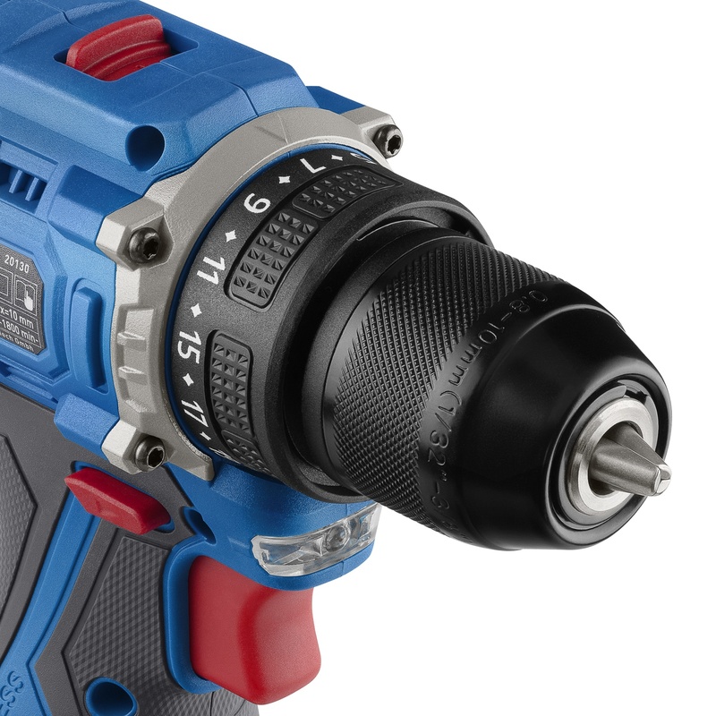 Дрель-шуруповерт Trigger 20130, бесщеточная, 14,4V, 10 мм, 48 Нм, 2 аккумулятора Li-ion (2Ач), кейс