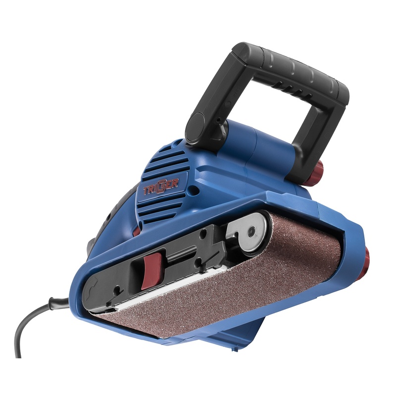 Шлифмашина ленточная Trigger 20201, регулировка скорости, 76х533 мм, 800 Вт