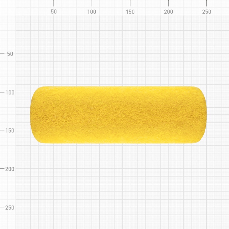 Валик Biber 31602 Гросс, фасадный полиакрил, ворс 18 мм, 230 мм