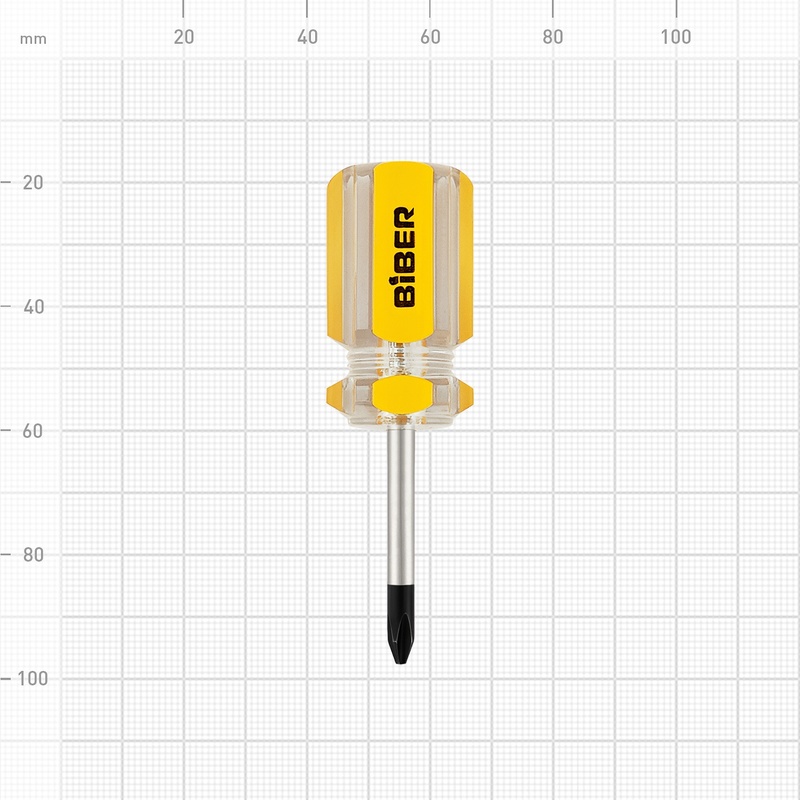 Отвертка Biber 85588 Стандарт PH 1х38 мм (бочка)