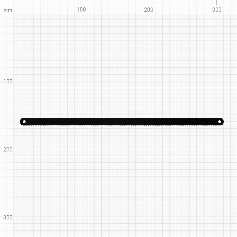 Полотна Biber 85612 односторонние, по металлу 12х300 мм (10 шт.)
