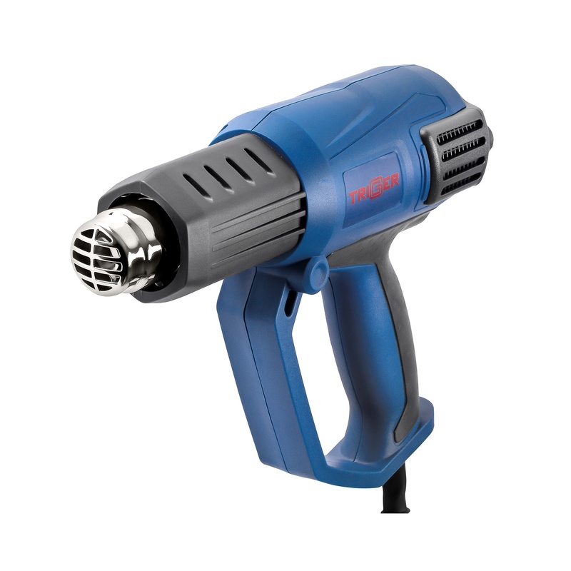 Фен строительный сетевой Trigger 20061, 2 кВт, 50-600°, 4 насадки, L кабеля=3 м, кейс