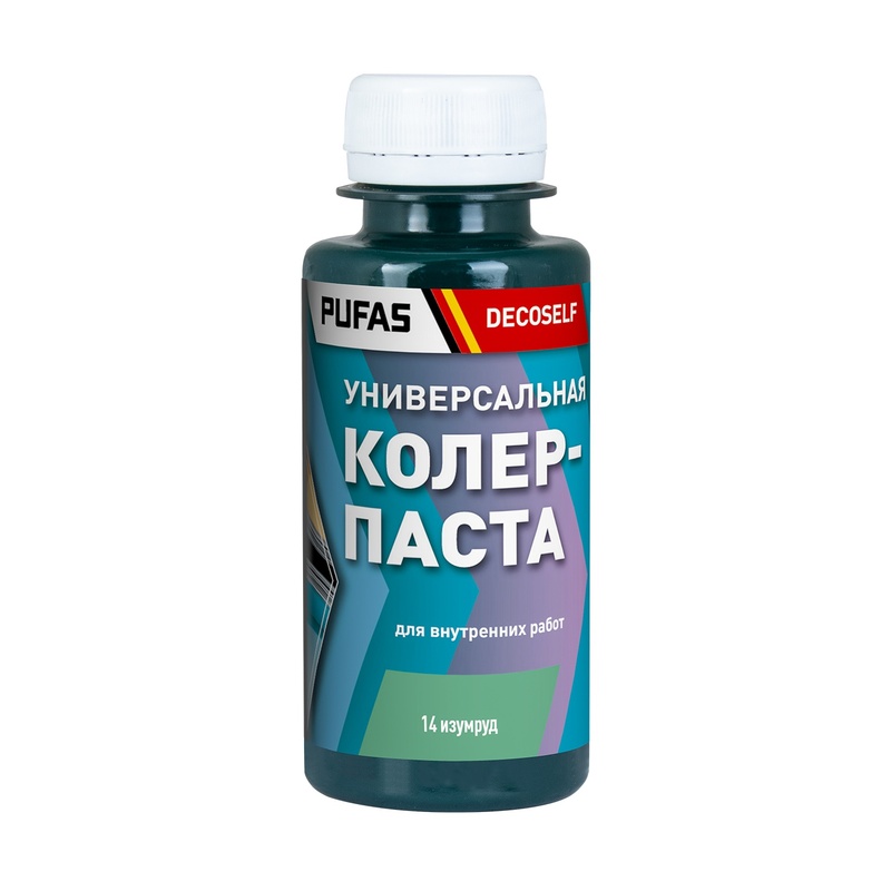 Паста колеровочная универсальная Pufas 14 изумруд (0,1 л)