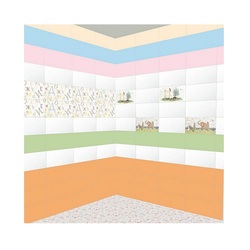 Плитка настенная Kerabel Зоопарк, голубая, 200х400х7,5 мм (пр-во БКСМ)