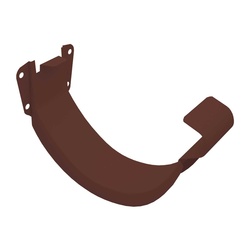 Держатель желоба короткий, металл, коричневый