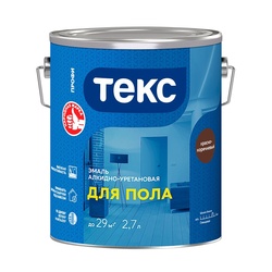 Эмаль для бетонных полов Текс Профи красно-коричневая (2,7 л)