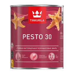 Краска алкидная Tikkurila/Tikkivala Euro Pesto 30 С полуматовая (0,9 л)