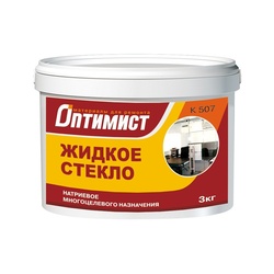Жидкое стекло натриевое Оптимист К507 (3 кг)