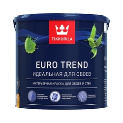 Краска для обоев и стен Tikkurila/Tikkivala Euro Trend С матовая (2,7 л)