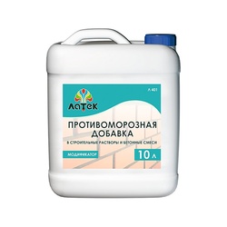 Добавка противоморозная в бетон Латек Л401 до -10°С, 10 л