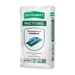 Клей для плитки Основит Мастпликс AC12 Н (Т-12) усиленный (25 кг)