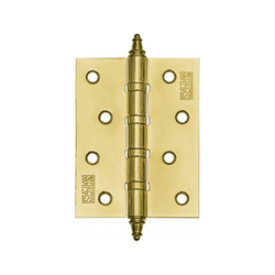 Петля SCHLOSS 21025 4ВВ 100х75х2,5 мм с/колп, мат.золото (2шт) (10/40)