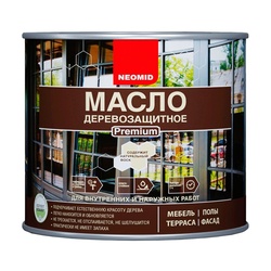 Масло для деревянных фасадов Neomid Premium белый (2 л)