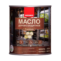 Масло для деревянных фасадов Neomid Premium бесцветный (0,75 л)