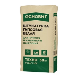 Штукатурка для МН и РН Основит ТЕХНО PG26 MW, белая, 30 кг