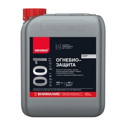 Огнебиозащитный состав Neomid 001 Super Proff - I группа огнезащиты (6 кг)