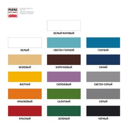 Эмаль Pufas ПФ-115 ГОСТ голубая (1,9 кг)